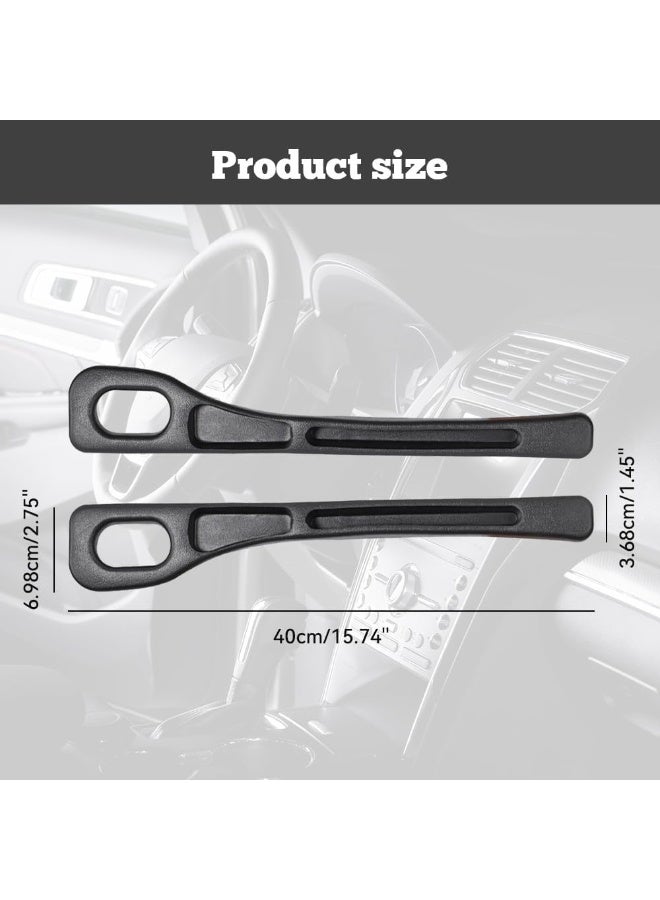 1Pair Car Seat Gap Filler Organizer, Car Side Seat Gap Filler, Vehicle-Mounted Gap Leak-Proof Filling Strip, with extra storage for Cards, Keys and Coins, for Car Truck (Black) - Image 2
