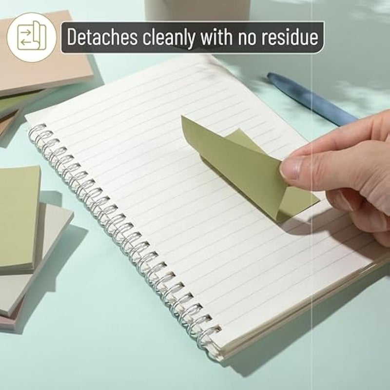 - Sticky Notes, 3”x3”, 12 Pads, Dark and Earthy Color Scheme - Image 5