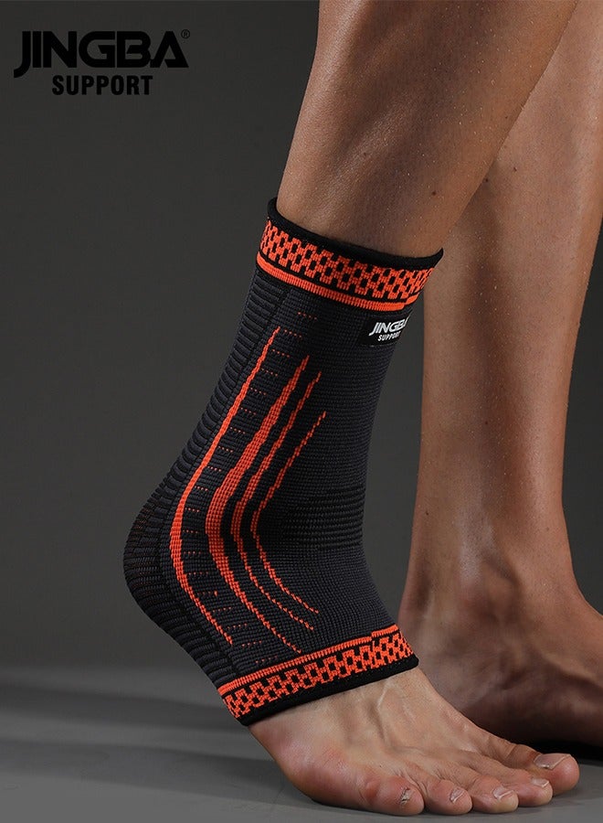 جينجبا سابورت دعامة كاحل رياضية من JINGBA للرجال والنساء للجري في الهواء الطلق وتسلق الجبال وركوب الدراجات وكرة القدم واللياقة البدنية وحماية كرة السلة ومعدات الحماية ودعم الكاحل الضاغط والالتواءات والإجهادات والتهاب وتر العرقوب والتهاب اللفافة الأخمصية والتعافي وكرة السلة وكرة القدم والاستخدام اليومي (XL) - Image 1