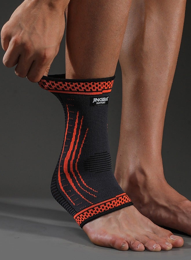 جينجبا سابورت دعامة كاحل رياضية من JINGBA للرجال والنساء للجري في الهواء الطلق وتسلق الجبال وركوب الدراجات وكرة القدم واللياقة البدنية وحماية كرة السلة ومعدات الحماية ودعم الكاحل الضاغط والالتواءات والإجهادات والتهاب وتر العرقوب والتهاب اللفافة الأخمصية والتعافي وكرة السلة وكرة القدم والاستخدام اليومي (XL) - Image 3