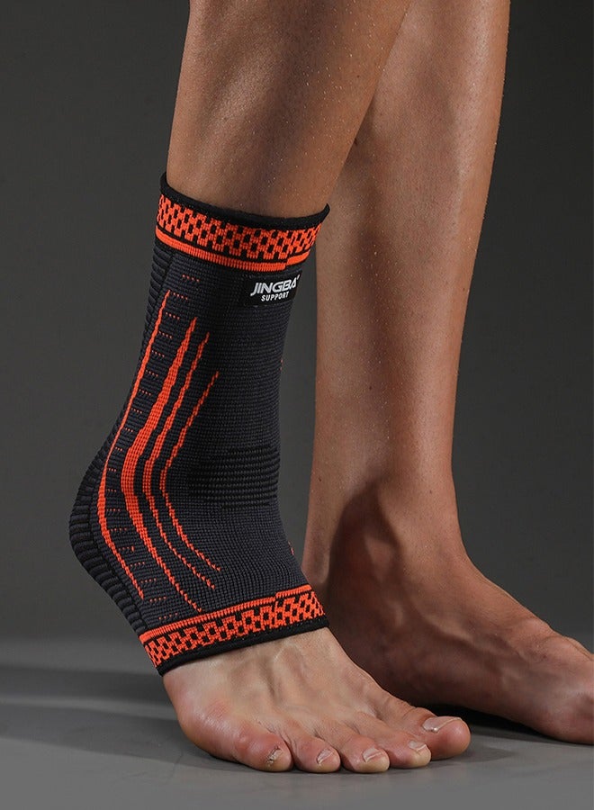 جينجبا سابورت دعامة كاحل رياضية من JINGBA للرجال والنساء للجري في الهواء الطلق وتسلق الجبال وركوب الدراجات وكرة القدم واللياقة البدنية وحماية كرة السلة ومعدات الحماية ودعم الكاحل الضاغط والالتواءات والإجهادات والتهاب وتر العرقوب والتهاب اللفافة الأخمصية والتعافي وكرة السلة وكرة القدم والاستخدام اليومي (XL) - Image 4