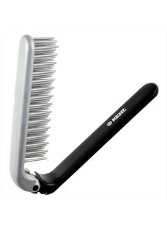 KENT Kent KFM4 Anti Static Hair Brush Styling Brush Folding Brush Small Hair Brush for Men Daily Grooming using Mens Styling Products. Mini Hairbrush Anti Static for Hair Frizz Free Brush Made in England  - Image 1
