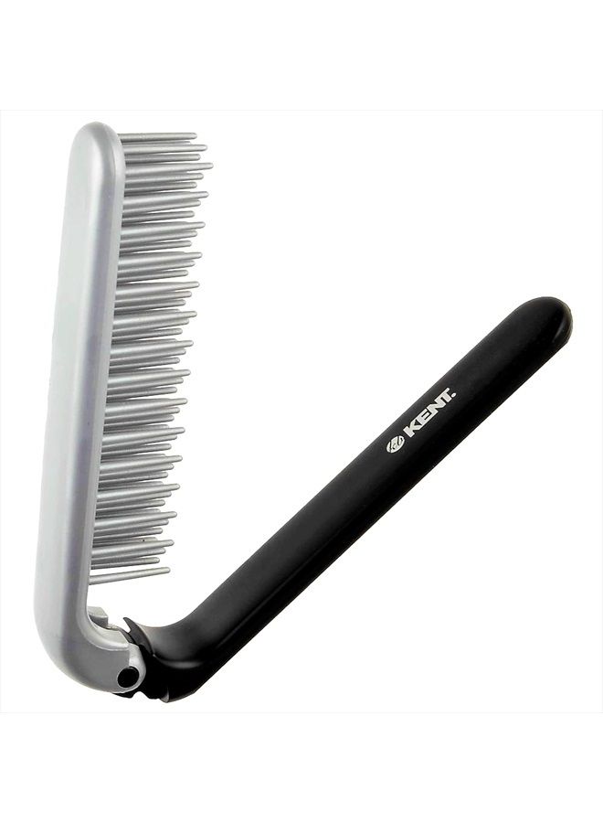 KENT فرشاة شعر كينت KFM4 مضادة للكهرباء الساكنة فرشاة تصفيف قابلة للطي فرشاة شعر صغيرة للرجال للعناية اليومية باستخدام منتجات تصفيف الرجال. فرشاة شعر صغيرة مضادة للكهرباء الساكنة لشعر خالي من التجاعيد مصنوعة في إنجلترا - Image 1