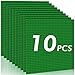 Pokiiulk Classic Baseplates Building PlatesPack of 10 Large 10 x 10 Building BricksCompatible with All Major BrandsPerfect STEM Gift for Builders Age 3 Green - Image 3