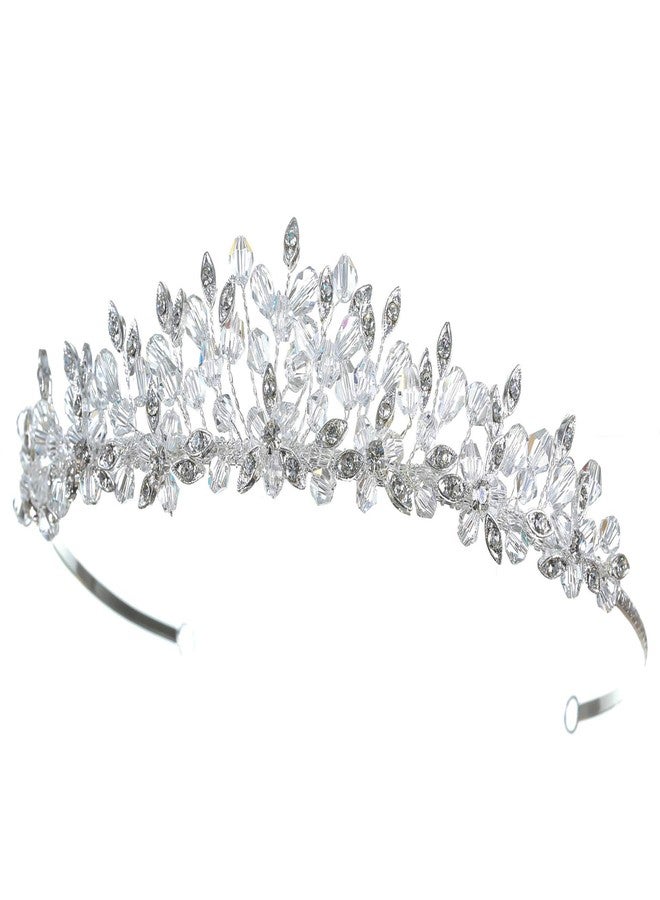 SAMKY Bridal Crown Rhinestone Wedding Tiara for Women Princess Bride Hair Accessories - Image 2