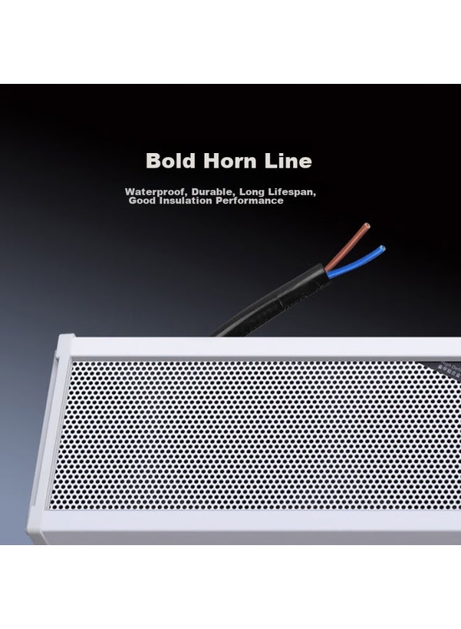 SAST 90W Outdoor Waterproof Column Speaker, Outdoor Constant Voltage Wall-Mounted Speaker, School Shop Park Campus Background Music Loudspeaker, Public Address System Player - Image 4