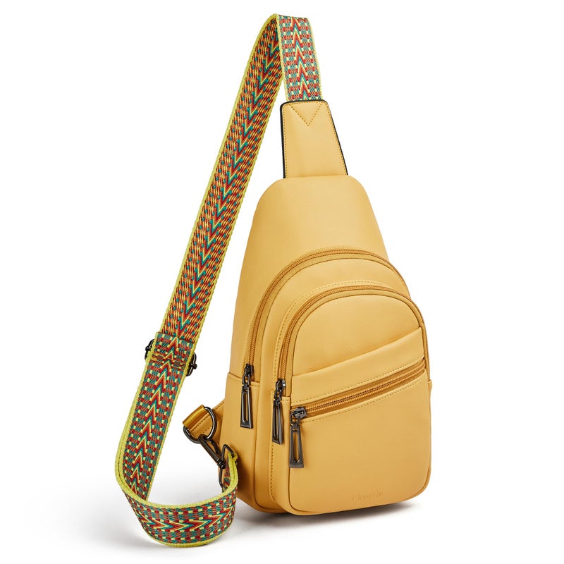 Mroede Sling Bag Crossbody Bags for Women Small Cross Body Bag Fanny Packs Chest Sling Purse for Daily Travel Leisure Sport