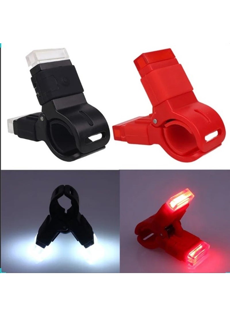 Zoli - Flashing LED Bicycle Warning Light with Latch Easy Mounting Rechargeable-Handlebar Mount (Fits 12-32 mm) - Image 1