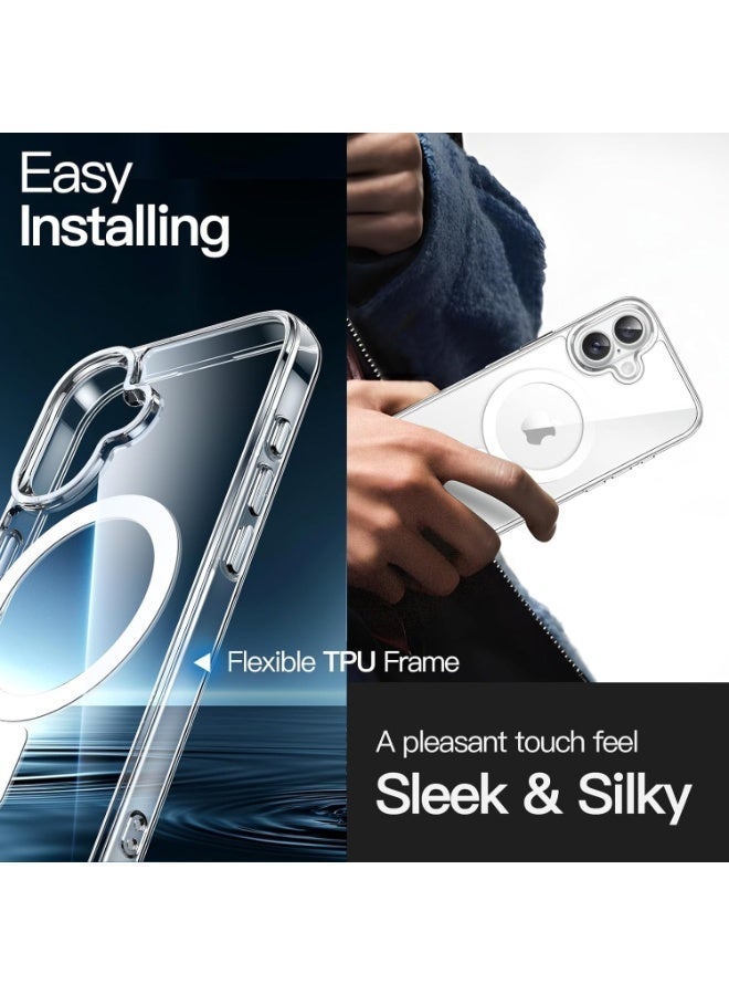 ANYOGRO Compatible with Apple iPhone 16 Plus Case, Magnetic MagSafe Support, Military-Grade Drop Protection,iPhone 16 Plus Cover with Independent Camera Button, Clear - Image 5