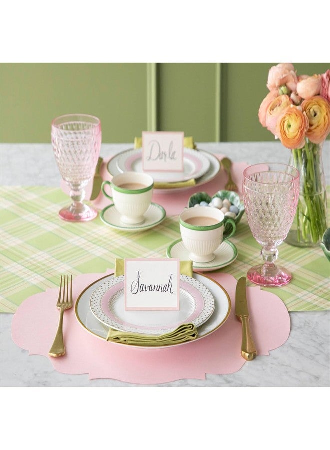 Hester & Cook Pink Paper Placemats for Dining Table - Disposable Paper Placemats for Parties or Weddings - 12 Sheets Per Pad Made in USA - Image 3