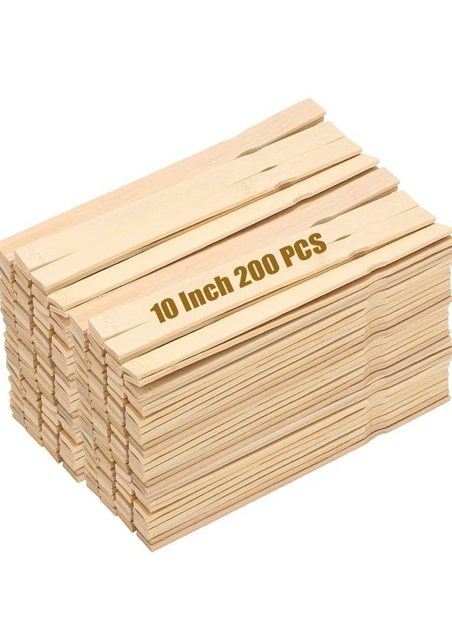 ZOENHOU 200 PCS 10 Inch Paint Sticks, Premium Wooden Paint Stir Waxing Sticks for Crafts Crafting Resin Craft Wood Crafts Paddle Hobby Projects Garden Marker - Image 1