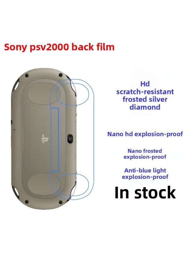 Generic Suitable For Sony PSV2000 Back Film Game Machine Protective Film HD Soft Film Matted Film-Color:Back Film Nano HD Explosion-proof Soft Film With Packaging-Dimensions:500 Tablets From The Batch 