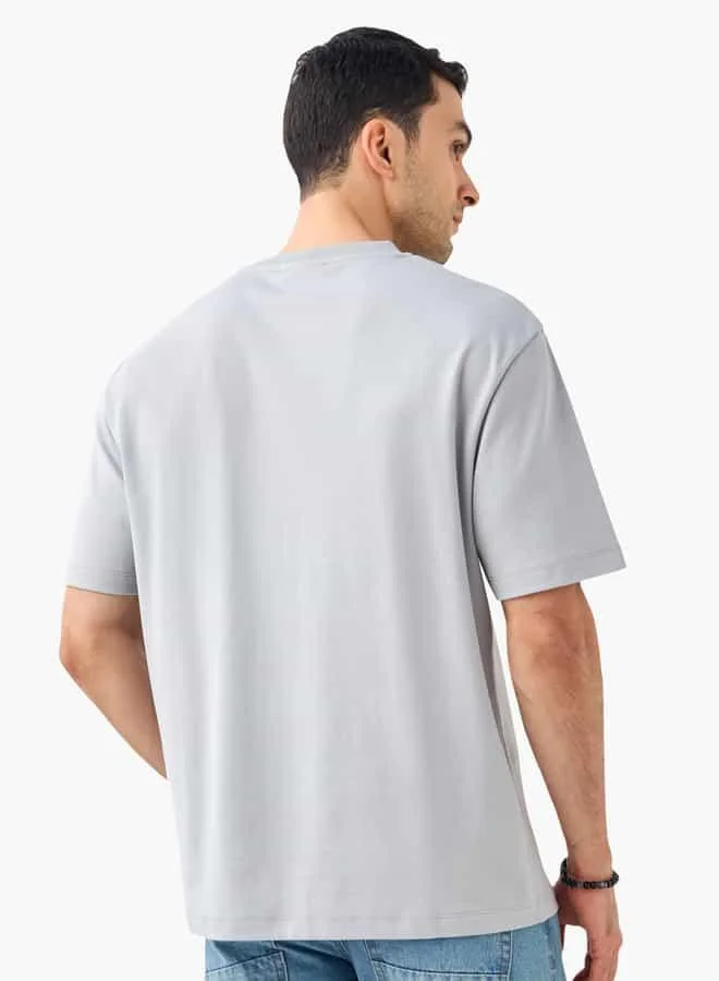 Emperor Emperor Logo Print Round Neck T-shirt with Short Sleeves