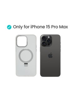 جراب مغناطيسي أبيض غير لامع للغاية من AZTECH لهاتف iPhone 15 Pro Max، مقاوم للصدمات، مزود بحامل مدمج، متوافق مع الشحن اللاسلكي المغناطيسي الآمن | SMW-IP15PROMAX - pzsku/ZCDE1813FF8FFAC08929FZ/45/_/1729501789/e8250e90-f6d9-422d-9263-d76ab3e96782