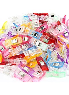Generic Premium Plastic Clips, 100 Pcs, Sewing Notions for Sewing Quilting Supplies Crafting Tools, Assorted Colors for Craft  - Image 1
