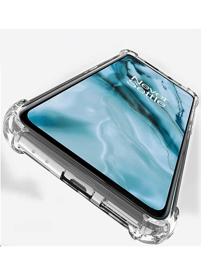 erorex Oneplus Nord 5G Case，Oneplus Nord Case Clear Transparent Reinforced Corners Tpu Shock Absorption Flexible Cell Phone Cover For Oneplus Nord Clear - Image 2