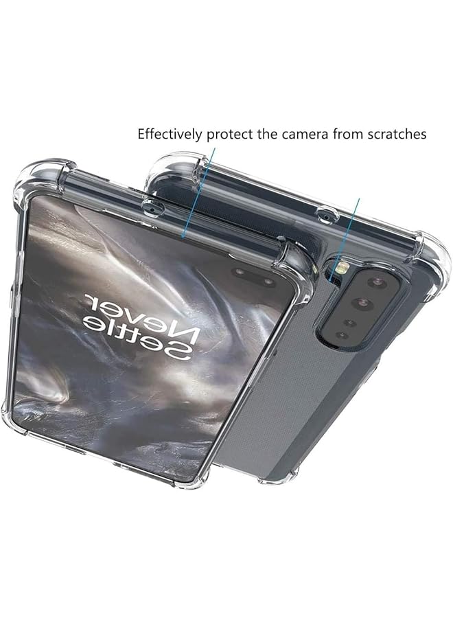 erorex Oneplus Nord 5G Case，Oneplus Nord Case Clear Transparent Reinforced Corners Tpu Shock Absorption Flexible Cell Phone Cover For Oneplus Nord Clear - Image 3