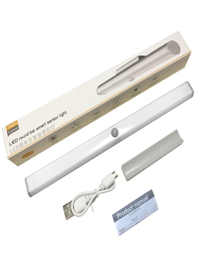 LED Round bar smart sensor, Under Counter Closet Lighting, Wireless Magnetic USB Rechargeable Cabinet Night Light, 3 colors, Dimmable, Sensor Operated Light (2 pack) - Image 5