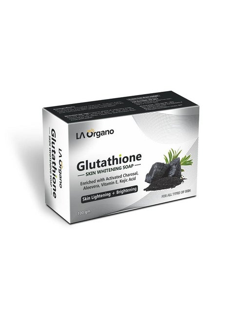 Glutathione Activated Charcoal Skin Whitening Soap For All Skin Type (100Gm) Pack Of 1
