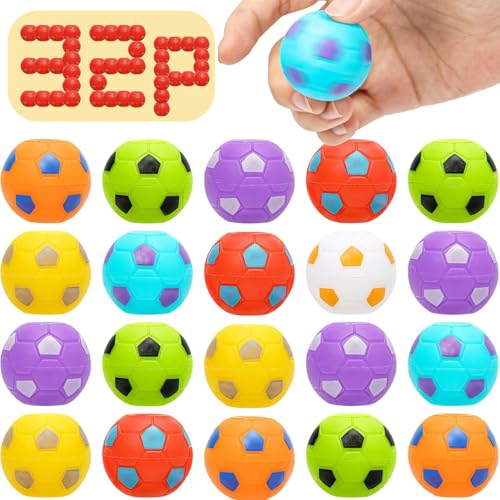 AZEN 32 Pcs Soccer Party Favors for Kids 48 812 Mini Fidget Spinners Soccer Ball Toys Goodie Bags Stuffers for Birthday Treasure Box Toys for Classroom Return Gifts for Kids - Image 1