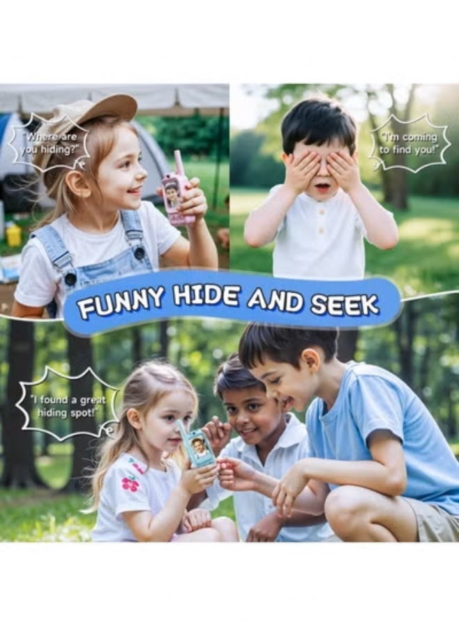 HPMY Children's  interactive toys, essential camping toys, parent-child interaction devices, handheld, two-piece sets, children's  toys, indoor/outdoor toys suitable for family games, outdoor gear, camping equipment, essential toys for family games suitable for boys and girls, ideal as Christmas gifts for children aged 3 to 12 (blue/pink). - Image 3