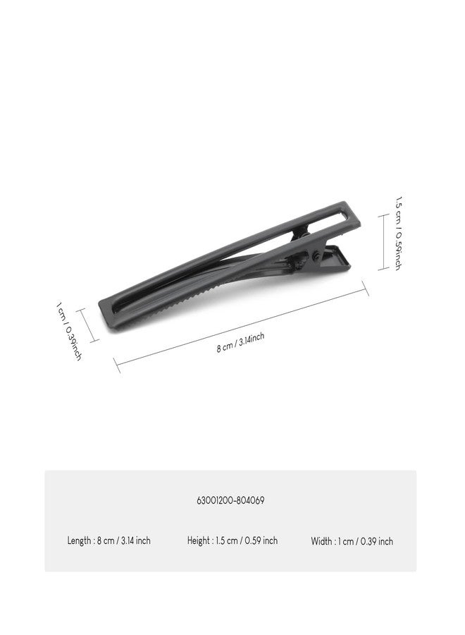 Wynameleri 20 Pcs Metal Black Duckbill Hair Clips hollow out Rectangle Hair Styling Sectioning Clips for Women - Image 4