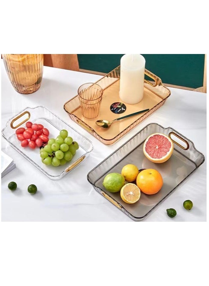 A multi-use tray for coffee, cosmetics, and decoration, one piece