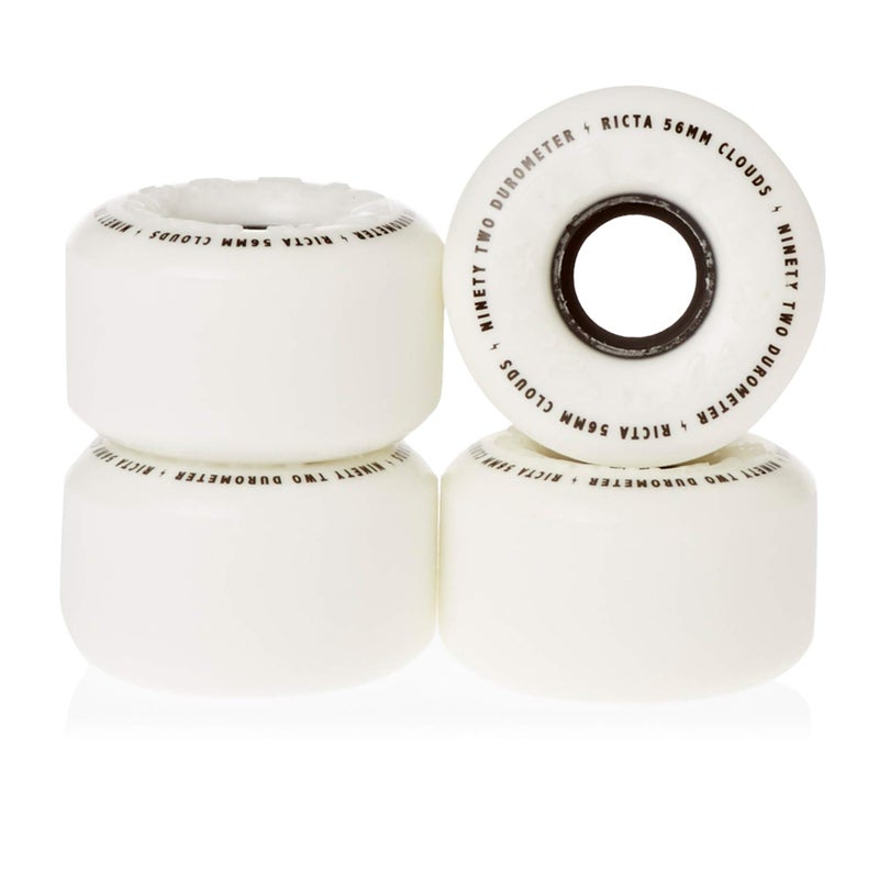 RICTA WHEEL DYNAMICS Ricta 56mm Clouds Black 92a Skateboard Wheels - Image 4