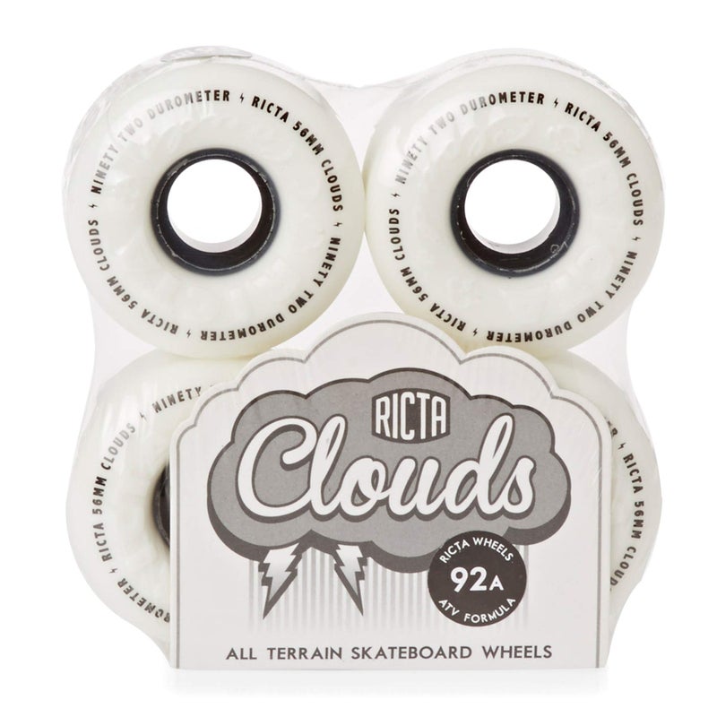 RICTA WHEEL DYNAMICS Ricta 56mm Clouds Black 92a Skateboard Wheels - Image 3