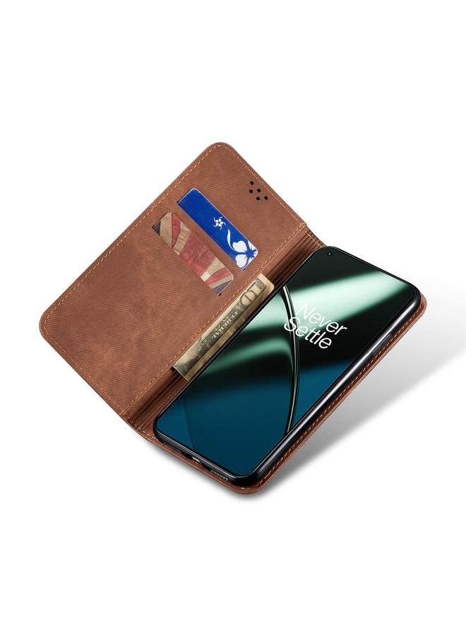 اس-توب جراب هاتف OnePlus Nord CE 3 من الجلد القابل للطي بنسيج الدنيم - Image 4