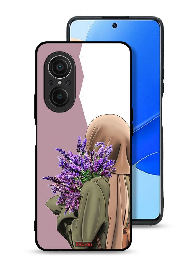 Tolwak Huawei nova 9 SE 4G Protective Case Cover Holding Flower - Image 1