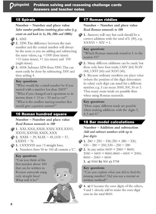 null - Pinpoint Maths Year 4 Problem Solving and Reasoning Challenge Cards: Y4 Problem Solving and Reasoning Pk - Image 1