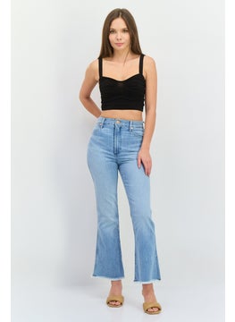 Wrangler Women Regular Fit Washed No Stretch Jeans, Blue  - Image 4