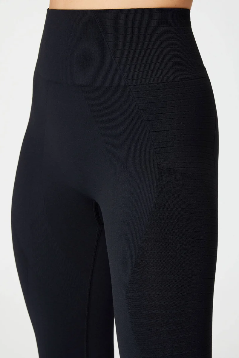 Jerf Gela High Waist, Flexible and Lifting Sports Tights Black