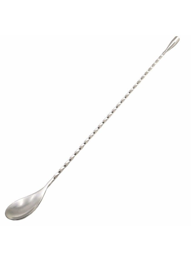 GFDesign 15.7“ Extra Long Cocktail Mixing Spoon Set Food-Grade 18/8 Stainless Steel Stirrer Spiral Pattern Bar Cocktail Shaker Spoon for Ice Cream Smoothies Malts Milkshakes Juice Coffee Tea Drink - Image 1