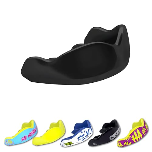 DAMAGE CONTROL High-Impact Mouth Guard – Sports Mouthguard for Boxing, Football, Hockey, Lacrosse & Basketball, Protects Teeth & Jaw, Protective Mouthpiece for Adults & Youth (Adult, Black 2.0) - Image 1