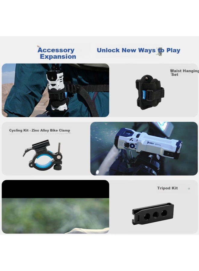 Wuben X1 Pro High-power Flashlight Outdoor Long-range Super Bright Portable Hiking Mountaineering Rechargeable Spotlight Black - Image 3