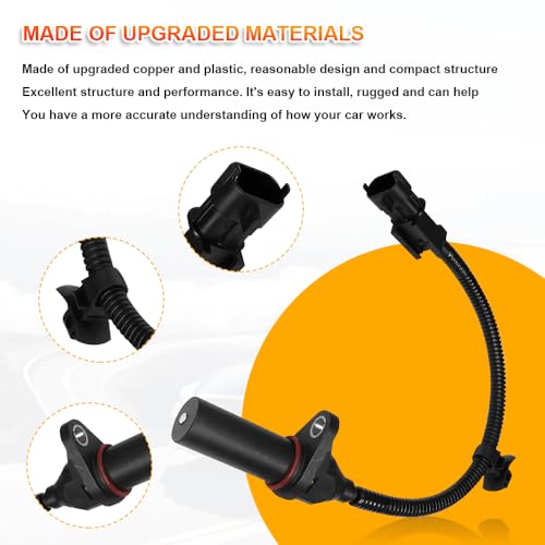 Rebvugr Crankshaft Position Sensor, Crank Sensor, Engine Crankshaft Position Sensor Compatible with Modern Hyundai Tucson Accent Kia Rio Soul Dodge, Replace OEM#39180-2B000 391802B000 SU13885 - Image 4