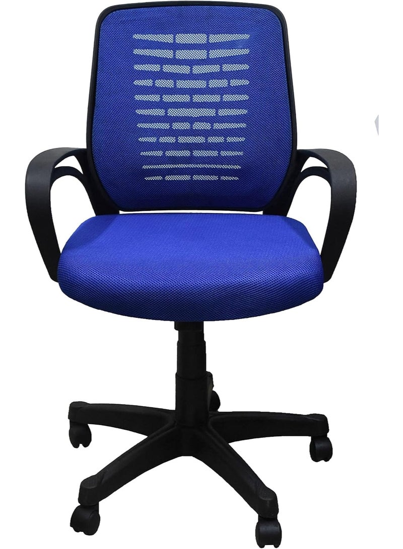 Rama Office Furniture 404 B Blue Mesh Chair - Image 1