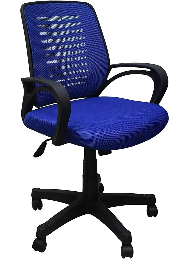 Rama Office Furniture 404 B Blue Mesh Chair - Image 4