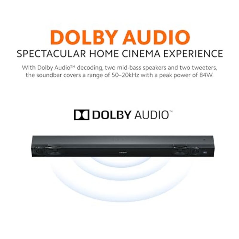 Soundbar Pro 2.0 قناة للمسرح المنزلي، مصنوع من سبائك الألومنيوم، أسود، صوت Dolby غامر - Image 3