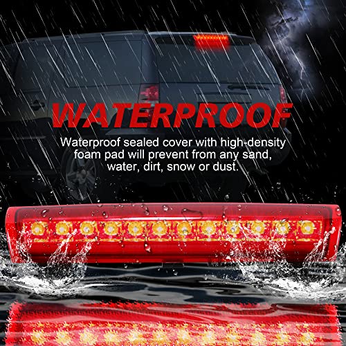 HUSUKU High Mount 3rd Third Brake Light Cargo Light Fits For Chevy Tahoe GM/Suburban/GMC/Yukon 2000-2006 LED Rear Cargo Light/Stop LED Light (Red Housing) - Image 3