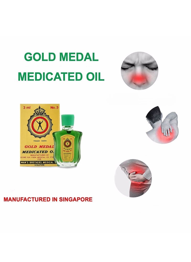 Gold Medal Medicated Oil 3ml Pack of 3