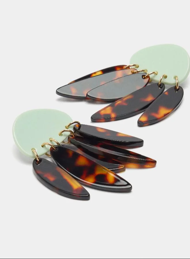 PARFOIS Long Earrings With Resin