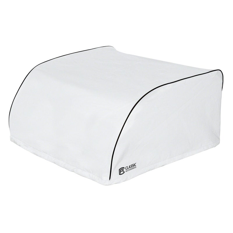 Classic Accessories Over Drive RV Air Conditioner Cover, Dometic Brisk II, White, Heavy-Duty Fabric, Draw Cord Hem, Easy to Clean Vinyl - Image 3