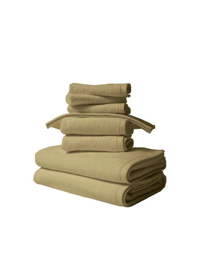 Hotel Suite Towel Combo - Beige - 2x Bath, Hand, Face