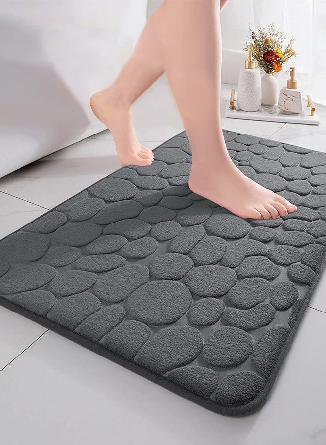 DUNISO 2 Pieces Bathroom Rugs Mat Super Soft Water Absorbent Microfiber Non-Slip Quick Drying Bath Tub Mat Toilet Rugs Perfect Bathroom Mats for Bathroom Tub and Shower - Image 5