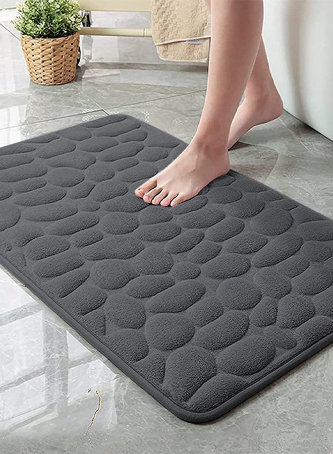 DUNISO 2 Pieces Bathroom Rugs Mat Super Soft Water Absorbent Microfiber Non-Slip Quick Drying Bath Tub Mat Toilet Rugs Perfect Bathroom Mats for Bathroom Tub and Shower - Image 2