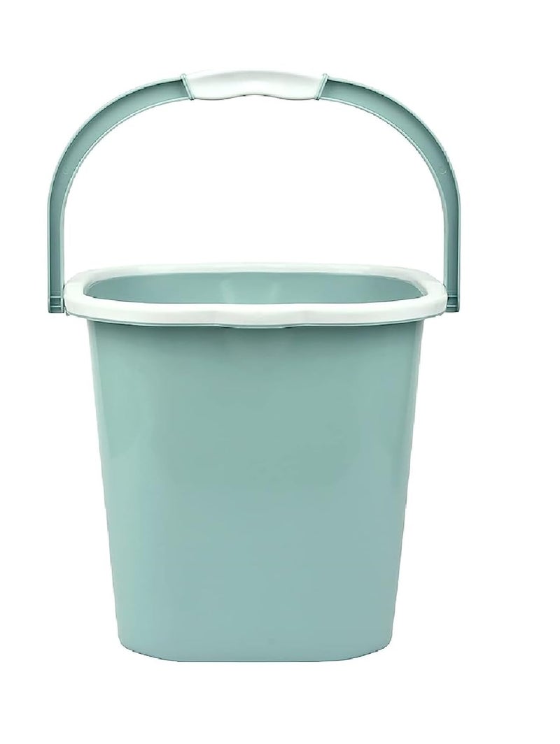 AIR O MATIC AIR O MATIC Plastic Double Moulded Unbreakable Square Bucket 25L Mint Green 