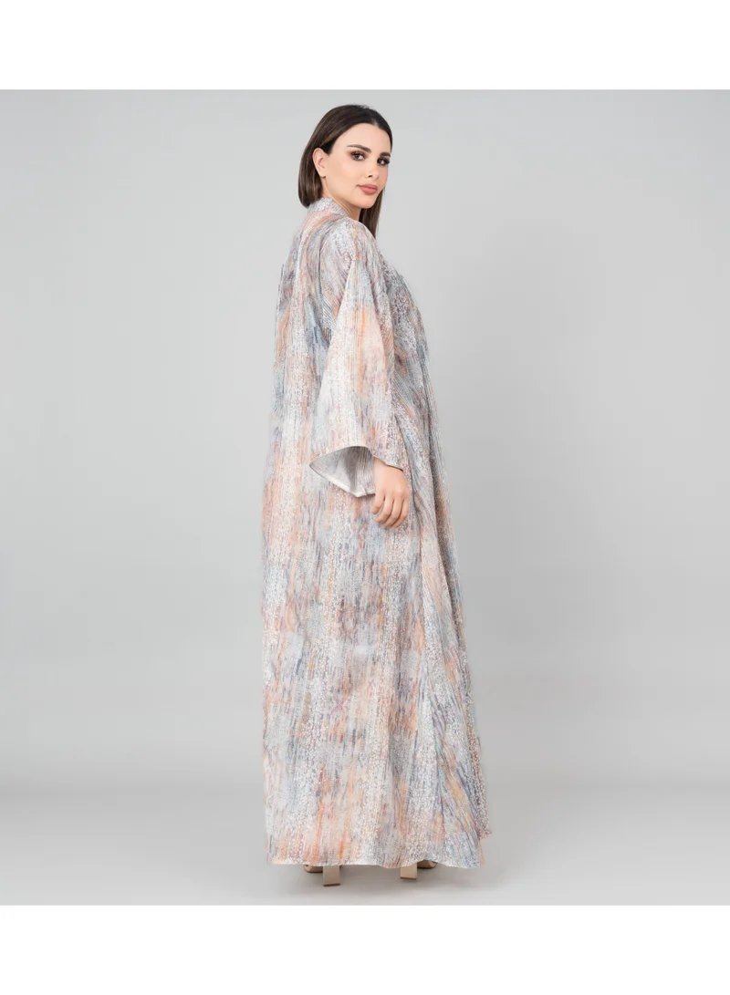IKKXA Petal Grace Embroidered Jalabiya with Belt